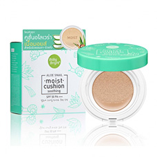 Aloe Snail Moist Cushion SPF50 PA+++ Baby Bright #23 Light Beige 15 gr. Thailand. ТАЙЛАНД