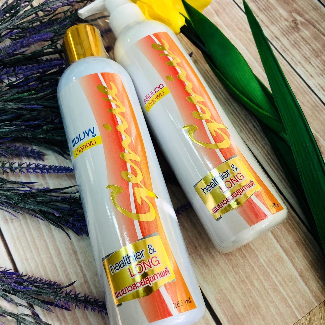 Натуральный шампунь и кондиционер для роста волос из Тайланда GENIVE купить в Москве и Московской области.