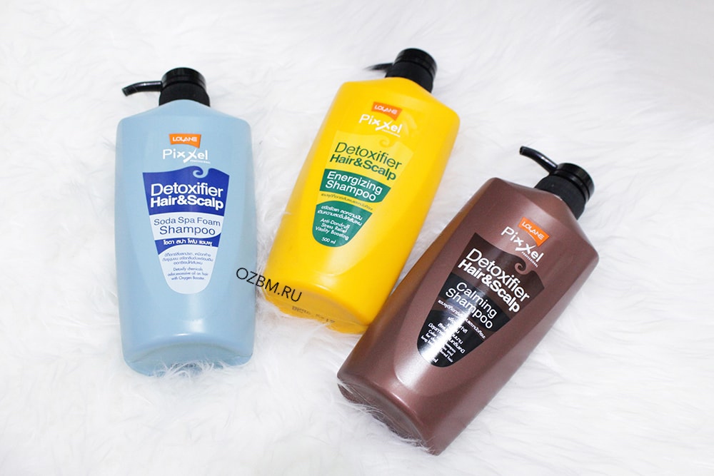 Натуральный Тайский освежающий шампунь для волос из Тайланда Детокс Сода Спа Lolane Pixxel Detoxifier Hair & Scalp Soda Spa Foam Shampoo купить в Москве и Московской области.