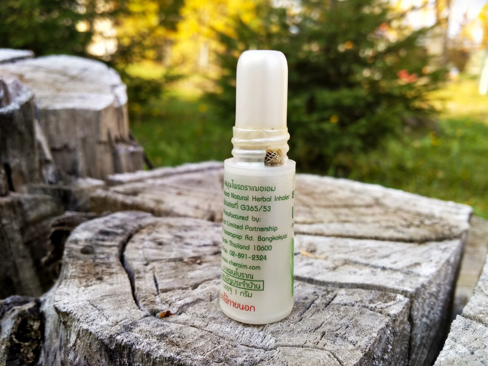 Натуральный ТАЙСКИЙ травяной ингалятор CHER-AIM ingalyant 2 мл. Таиланд