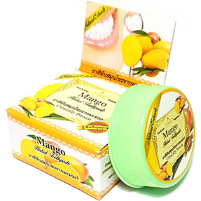 ТАЙСКАЯ Натуральная отбеливающая травяная зубная паста Манго Роджана Mango Toothpaste Rochjana 30 гр. Таиланд