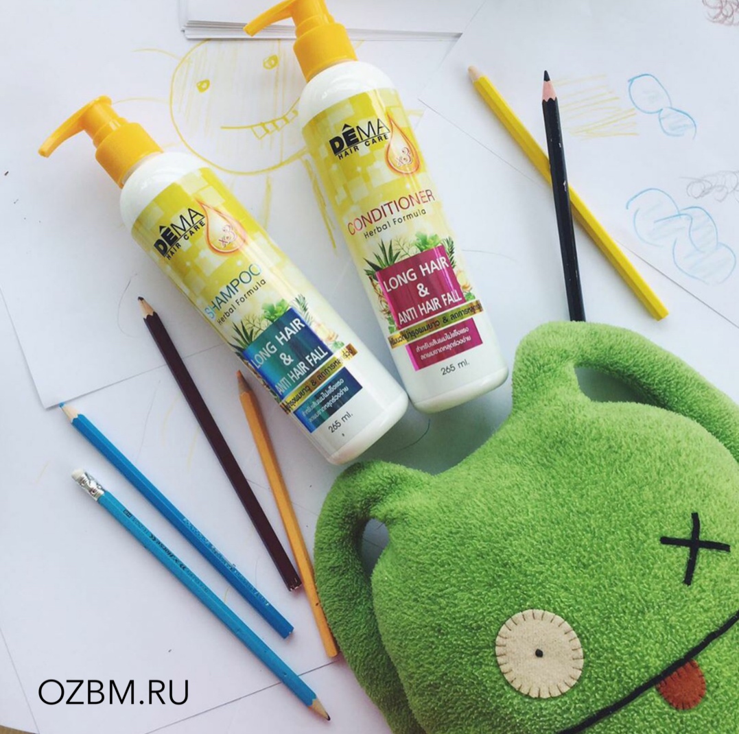 Тайский шампунь для роста и против выпадения волос Genive DEMA Long Hair Fast Growth Shampoo 265 мл. шампунь из таиланда