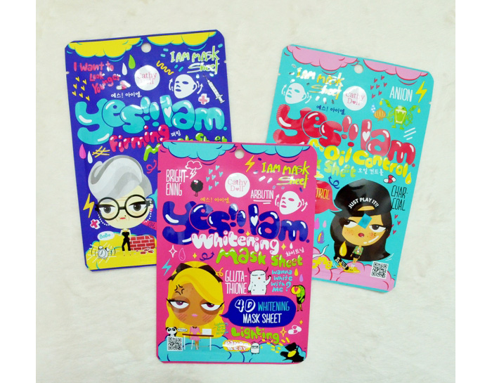 Тканевая маска из Тайланда для жирной и проблемной кожи Cathy Doll 4D oil control mask sheet 35 гр.таиланд